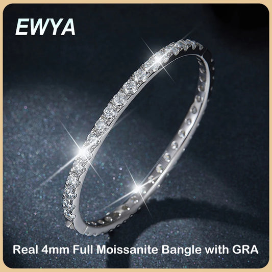0.3CT Moissanite S925 Silver Bracelet